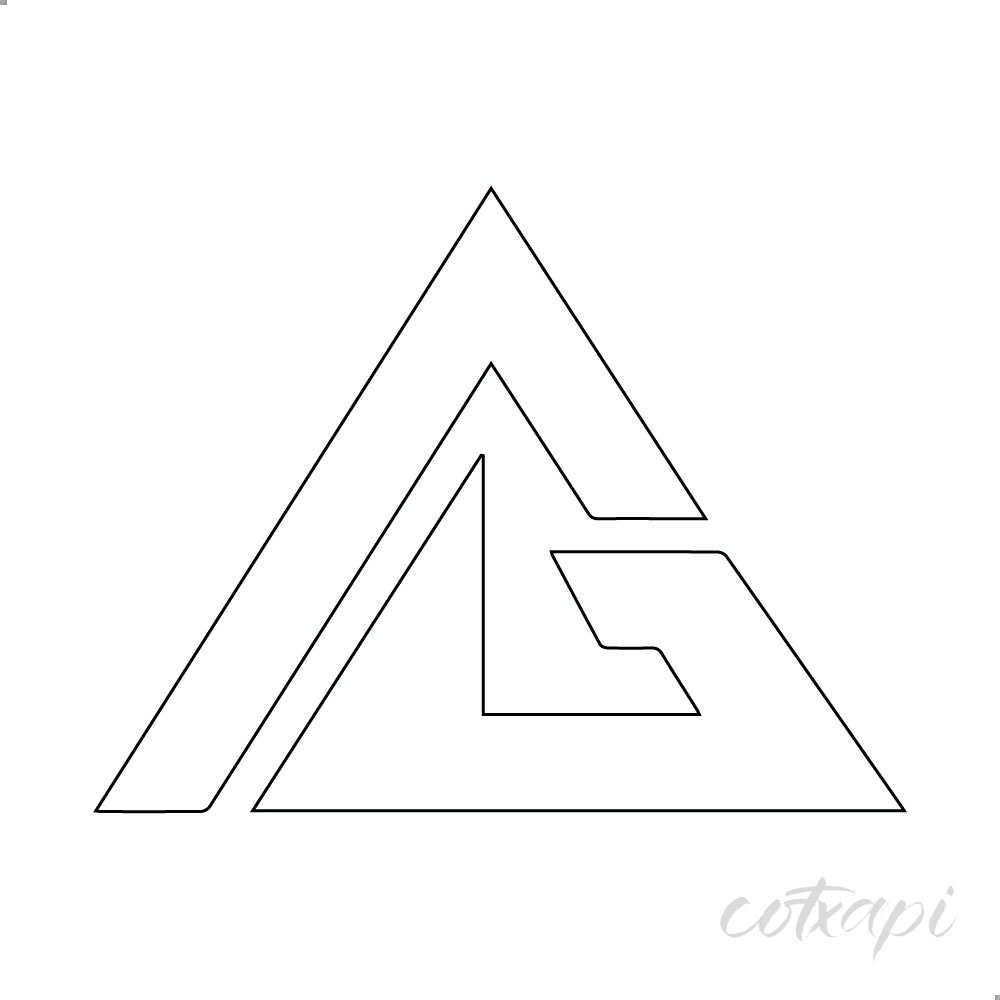 Initial A letter design for professional logo in vector art