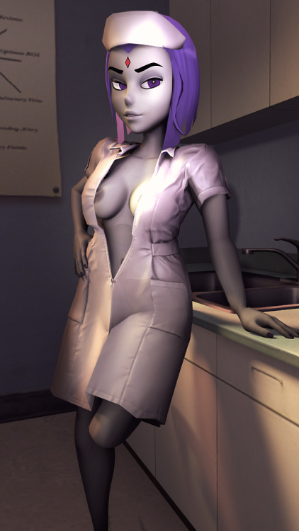 Porn photo shirosfm: Nurse Raven is ready to see you