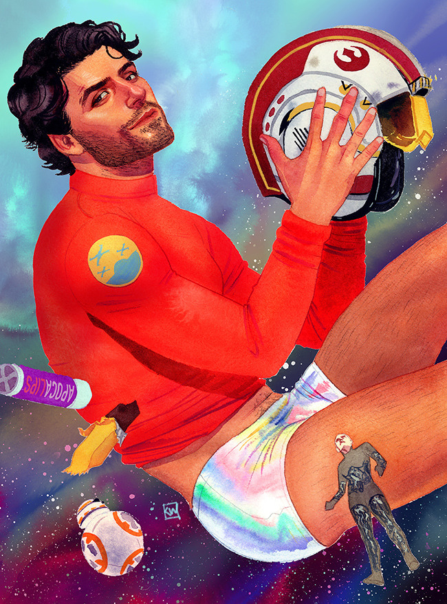 kevinwada: Oscar Isaac, Star Booty. 2017 I imagined this piece as a cheeky little