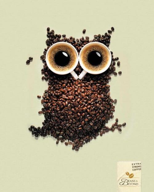 awesomeadsrus:Beans and - Beyond Extra Strong Coffee Follow Us for more AWESOME ADS