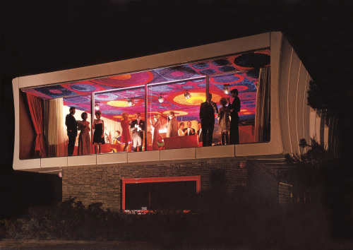 Wolfgang Feierbach, Fiberglass House, 1968-1970. Altenstadt, Germany. Furniture designed  and custom