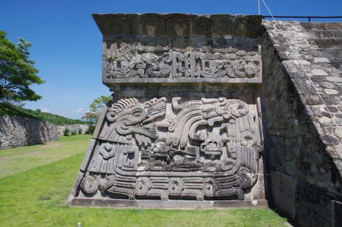 tlatollotl - Feathered serpent relief at XochicalcoMexico, 700...
