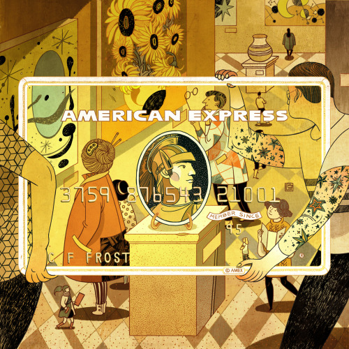 American Express Card ArtVicto NgaiI got to work on this really fun project with American Express to