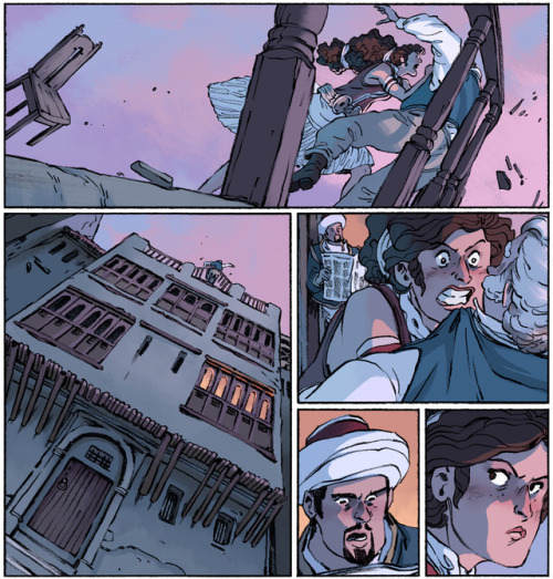 From DELILAH DIRK AND THE THIRD PILLAR OF HERCULES, a full-colour adventure graphic novel that is no