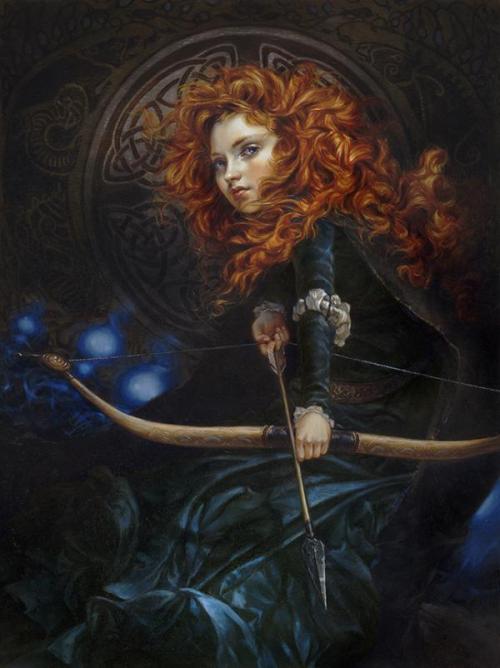 avivi:  Merida: If You Could Change Your Fate, Would You? Heather Theurer Art 