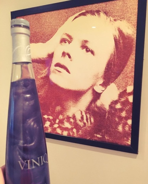 kcjeebies:Cheers to Bowie with shimmering VINIQ Vodka #DavidBowie #booze