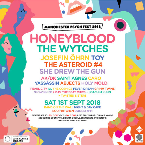 We’re playing Manchester Psych Fest on 1st September!
£20 Early bird tickets on sale here > https://tinyurl.com/ybslaym6