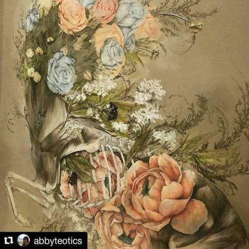 Repost from @abbyteotics・・・ Fresh from Bologna. Detail of @nunziopaci ’s latest painting for