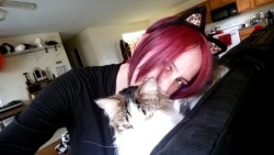 Hanging out with my kitty! :D