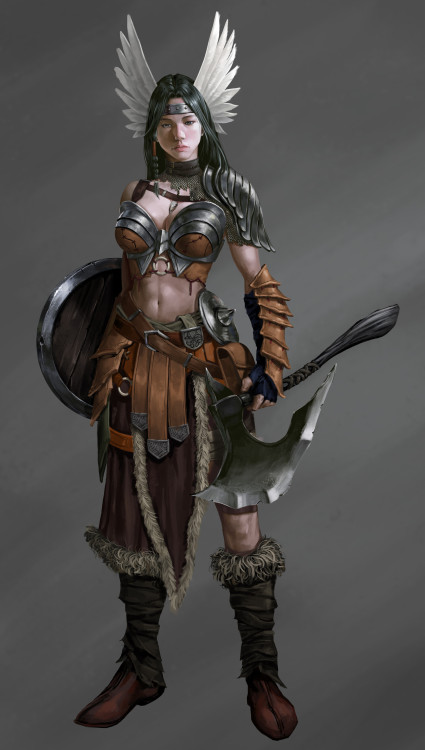  Viking girlLA JONG HO https://www.artstation.com/artwork/9eABdQ