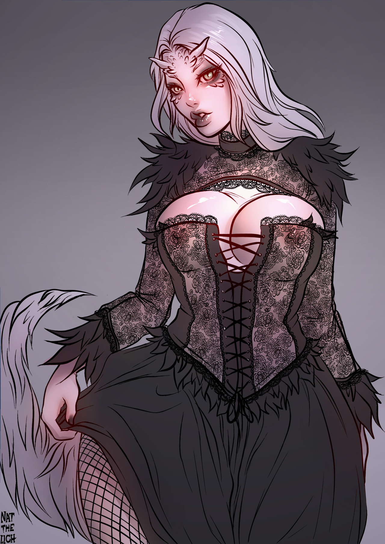 natthelich: Decided to make a doodly Goth Crossbreed Priscilla, because why not?Fluffy