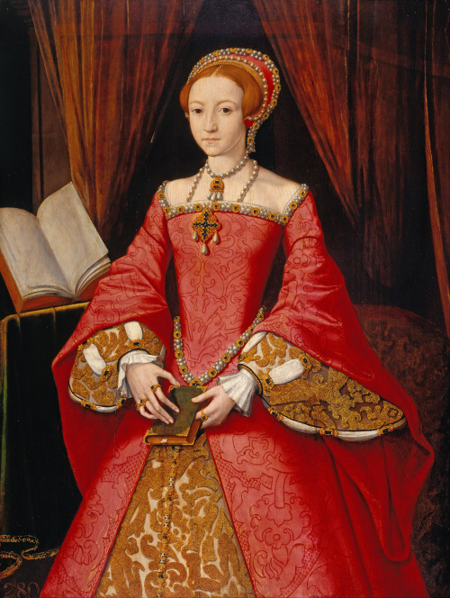 Elizabeth I when a Princess, attr. to William Scrots, 1546-47