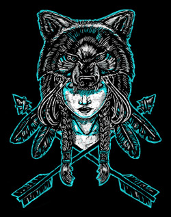 alleekitty:   My new illustration. Wolf