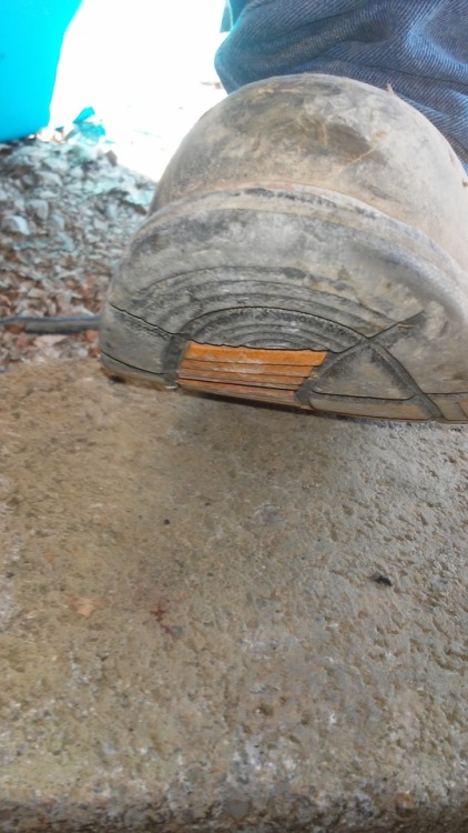 hillbillybootboy:Been giving these ole Work Hogs hell today. Love beating up these fuckers!