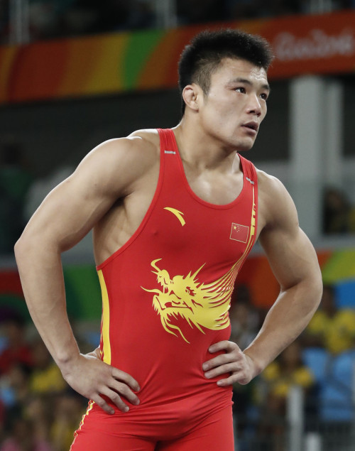 wrestlingisbest:  75kg Greco, China’s Yang Bin  