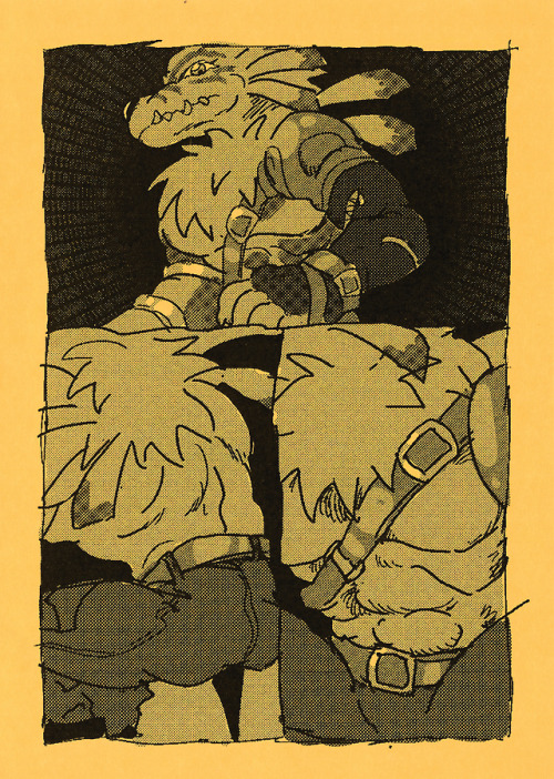 some-triangles:marlomogensen:a t/ween angst digimon comic i made and printed for a fair last week&he