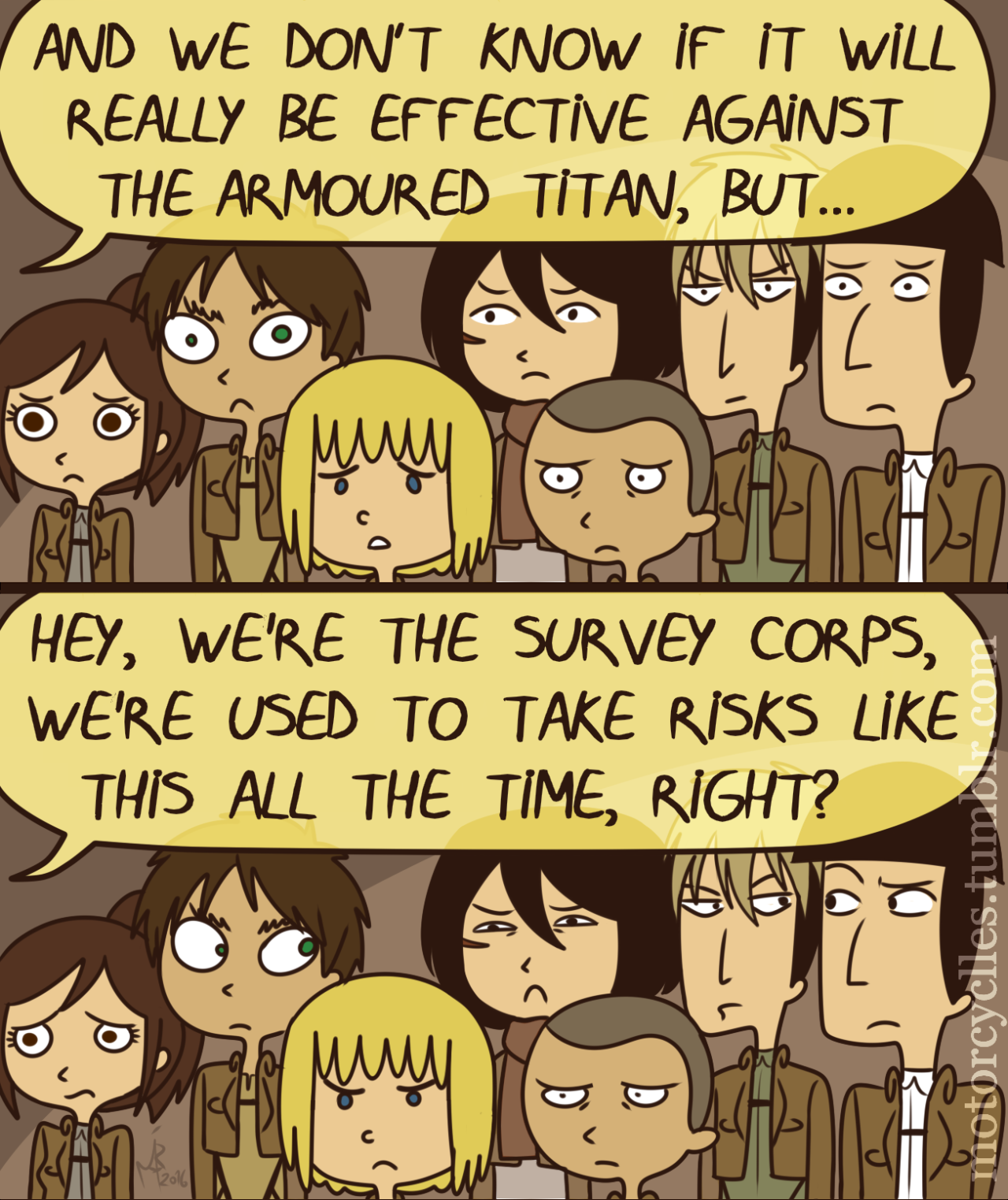 “Come on, we’ll never know if we don’t give it a try!”[More comics]