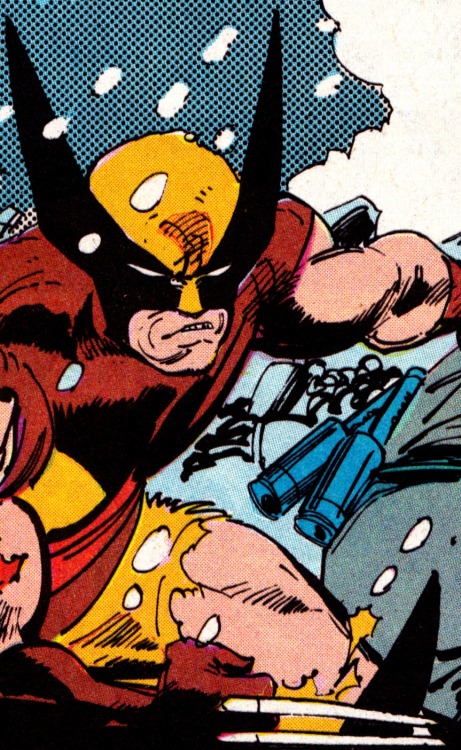 jthenr-comics-vault:  COMIC BOOK CLOSE UP W O L V E R I N EWolverine Vol. 2, #21 (Feb. 1990)John Byrne (pencils), Klaus Janson (inks) & Glynis Oliver (colors)