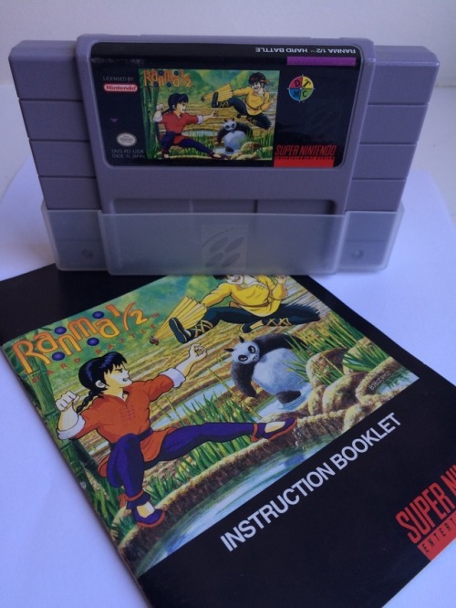 Pulled out one of my less-common SNES games - Ranma ½ Hard Battle! As a fighter it’s pretty b