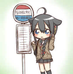 shigure (kantai collection) drawn by jako