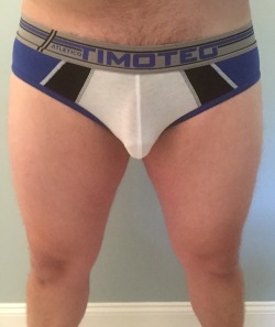 undiesfool:  It was a tie, so I had to post both! Welcome to Timoteo Tuesday!   Timoteo Atletico jock brief  I only have two jock briefs in my collection and they both happen to be Timoteo. I think I’m going to need to try other brands because I’m