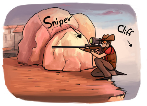 parallelpie:It’s hard to decide whether or not to introduce oblivious snipers to their friend, Mr.Cl