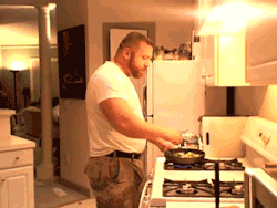 bearcolors:  bearvarian:  manlyxmanly:  Muscle bear cooking.  Let’s skip to the desert……..!!!!  More photos of hot beefy hairy men follow me   http://bearcolors.tumblr.com