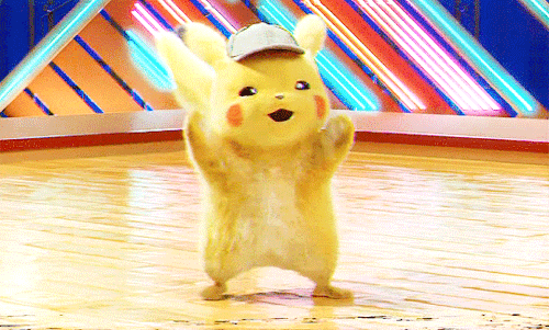 captainpoe: Detective Pikachu dancing! pika ，pikapi，pikachu，pikapika！！！