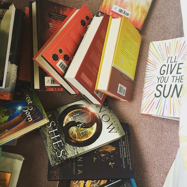 Tried to take a picture of some of my bombed #hardcovers for @bookaddictsguide’s #weeklybookstagram. These were in a big stack for a few short moments. Then this happened. #books #bookstagram #instabooks #booktag #bookishtag #pile #hardcoverlover