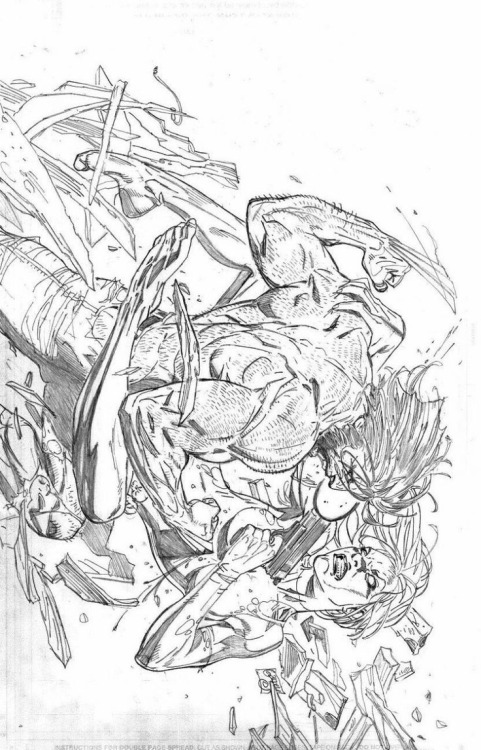 ungoliantschilde:  some black and white artwork by Ron Garney.