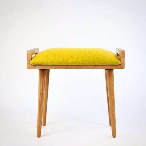 A functional &amp; fabulous handmade mid-century modern stool/ottoman by @habitables | et