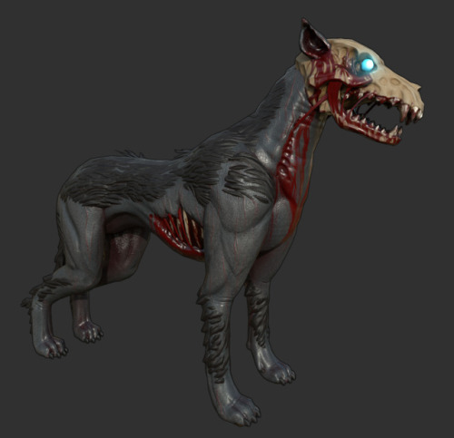 Hellhound for a secret project I’m working on.Check out the 3D viewer on Artstation