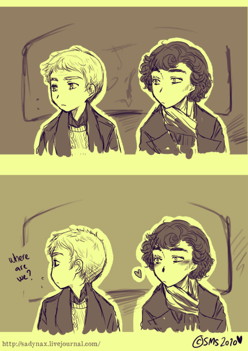 fuckyeahteenlock: annemibumpers: And so it happened that Sherlock fell in love with John. Kidlock! T