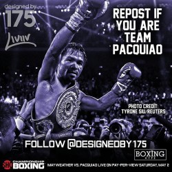 boxinghype:  Who’s #TeamPacman @designedby175