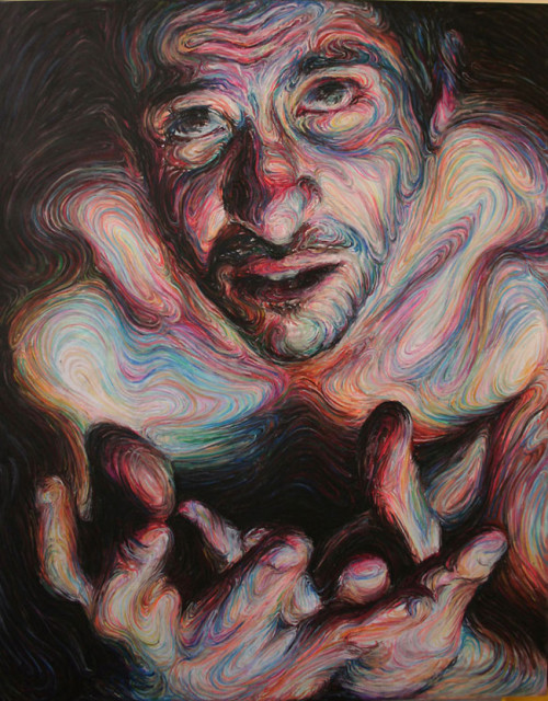 asylum-art:  Swirling, Psychedelic Self-Portraits porn pictures