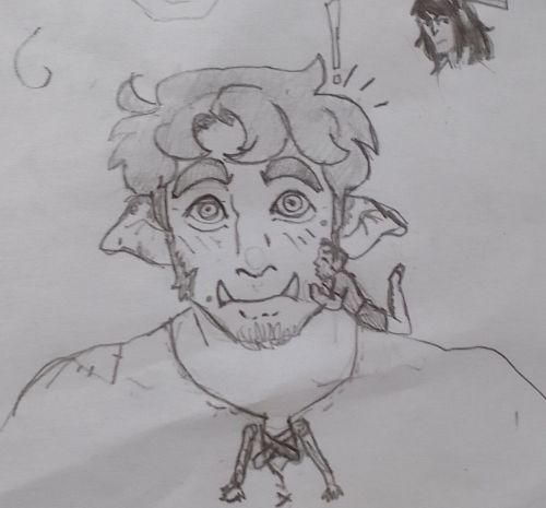 Loved How This Doodle Came Out Hehe. Me Giving My Oc A Smooch ( After Writing Him With Severe Trauma)