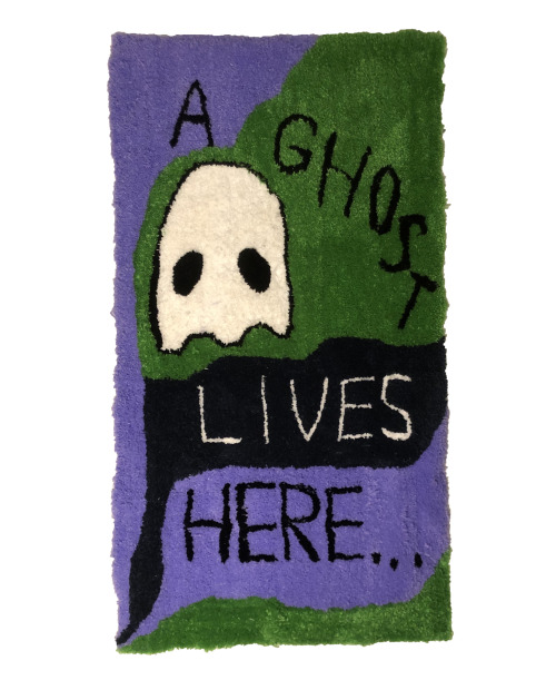 scrubbingpotatoes:A GHOST LIVES HERE, runner/area rug by Mars Luxe / RUGWORM