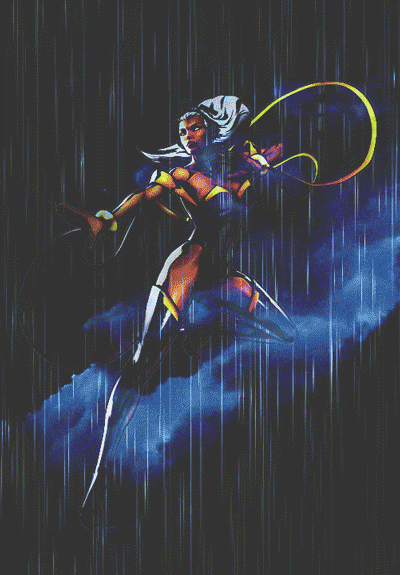 jellyyyace:  Storm from X-Men Made by me :) 