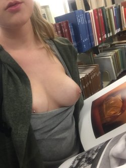 nakednessblr:  Library ;)