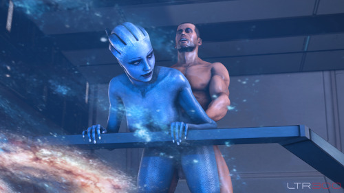 ltr300:  “ Liara always fantasized about taking it from behind in front of the crew. She finally got her wish.” Request