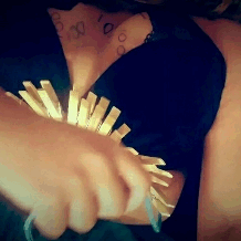 kiinkytink:  20/100 clothespins pulled off my body.  Thanks followers for helping me be a Tumblr whore.  ♡.KT  I was so cute♡Kt