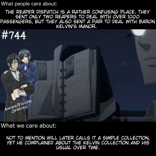 Black Butler #744 - Will was concerned about Sebastian’s presence at the manor, he hadn’