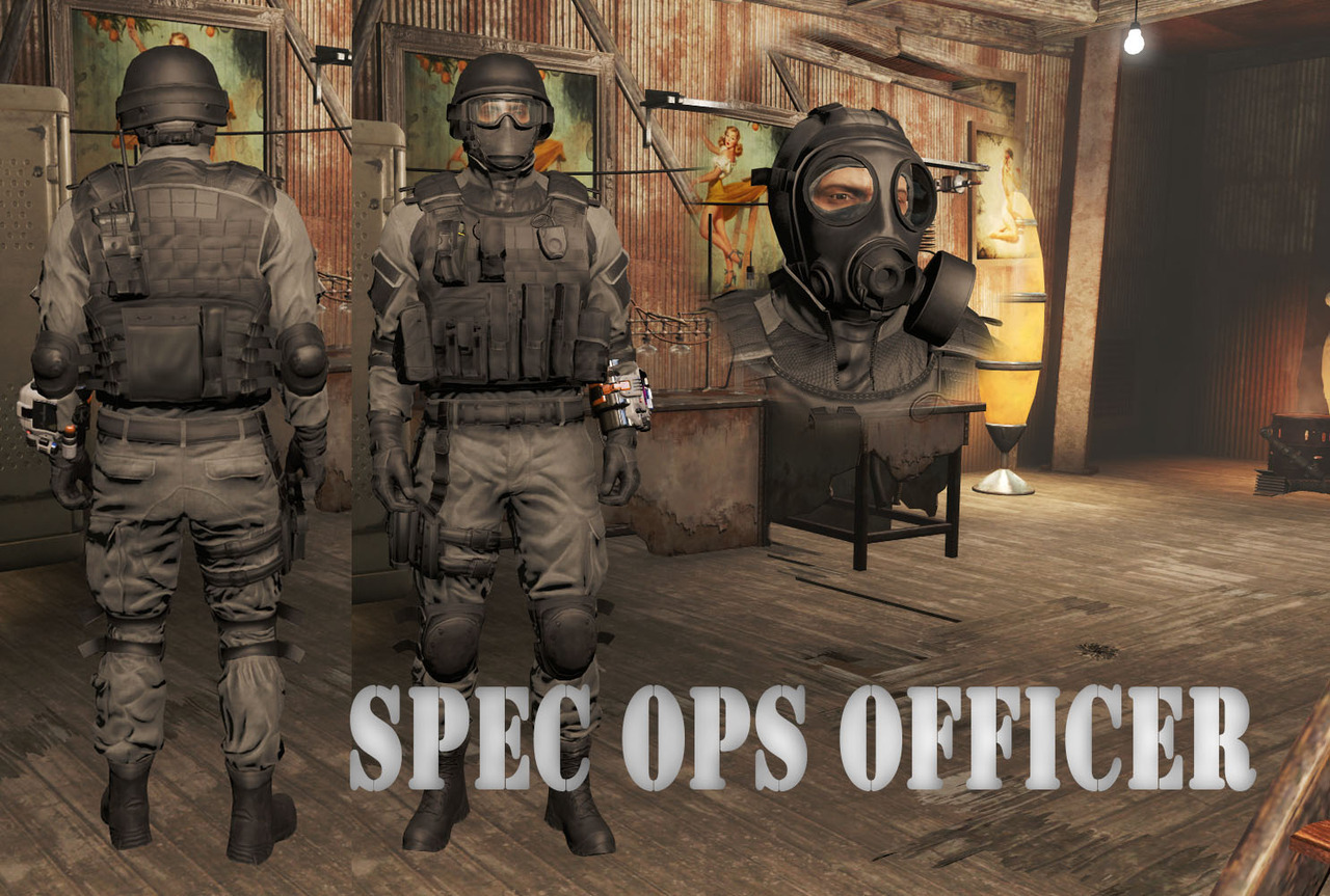 Bazoongas Workshop Spec Ops Officer Male Armor This Male Armor