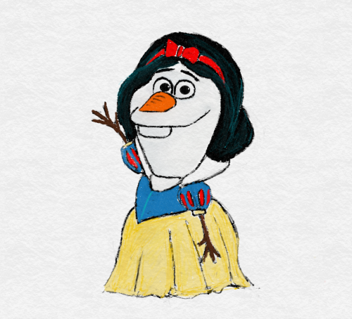 tortallmagic:
“ Olaf as some of the Disney Princesses!!!!!!
”