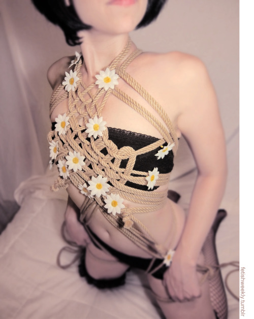 fetishweekly:This week’s set: Rope Garden Model: Hazel Maybrook ❀  Celebrating spring this week 