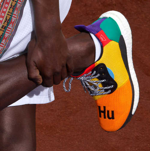 Musician and fashion designer Pharrell Williams has collaborated with Adidas on a collection of brig