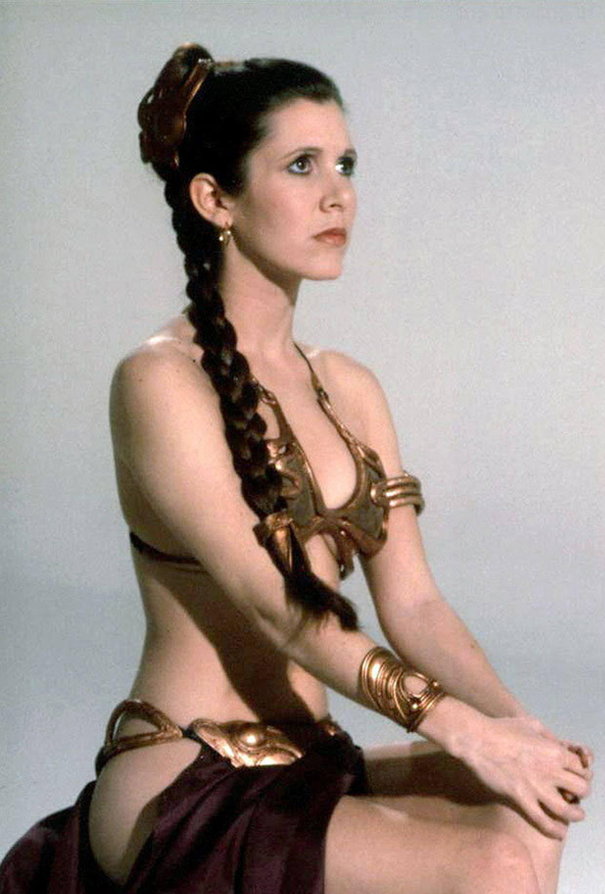 Carrie fisher princess leia slave