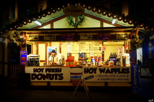 Hot Fresh Donuts, Sheffield Christmas Market.