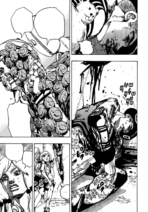 Tooru injured by Soft &amp; Wet. (JoJo’s Bizarre Adventure: JoJolion / Vol.26 Chapter 106)