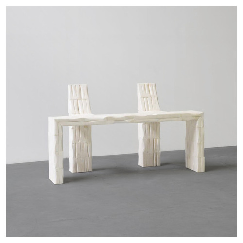 styletaboo: Rick Owens - Benchdent Bench [ox bone, 2015]